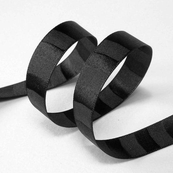 Tiger Stripe Ribbon Black Berisfords - 15mm