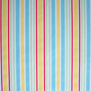 Toy Stripe Sunshine Yellow Furnishing Fabric and Clarke - Playtime Collection