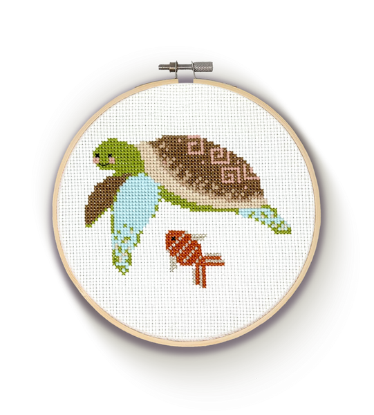 Turtle Cross Stitch - The Crafty Kit Company