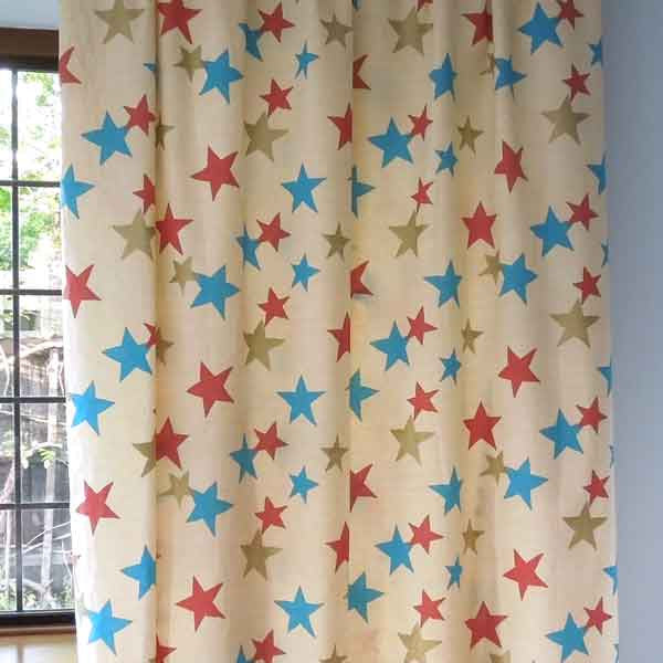 Natural Star Twinkle Furnishing Fabric by and Clarke Globaltex , All At Sea Collection
