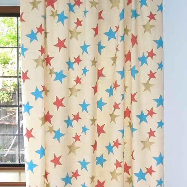 Natural Star Twinkle Furnishing Fabric by and Clarke Globaltex , All At Sea Collection