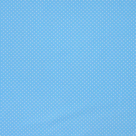 Small Polka Dot Mid Cornflower Blue - Cotton Fabric