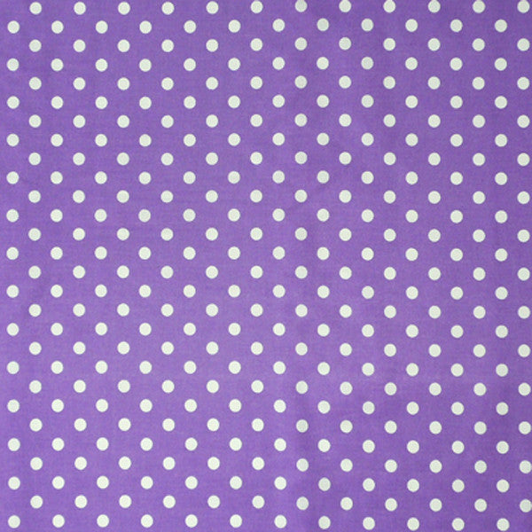 Polka Dot Purple - Cotton Fabric