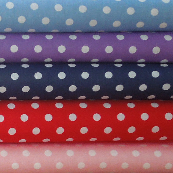 Polka Dot Purple - Cotton Fabric