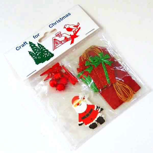 Red Father Christmas Craft and Gift Wrap Pack